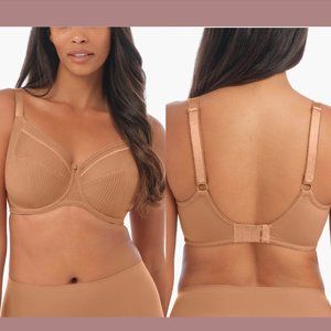 NEW $64 Fantasie [ 32K‎ US ] Fusion Underwire Side Support Bra In Cinnamon